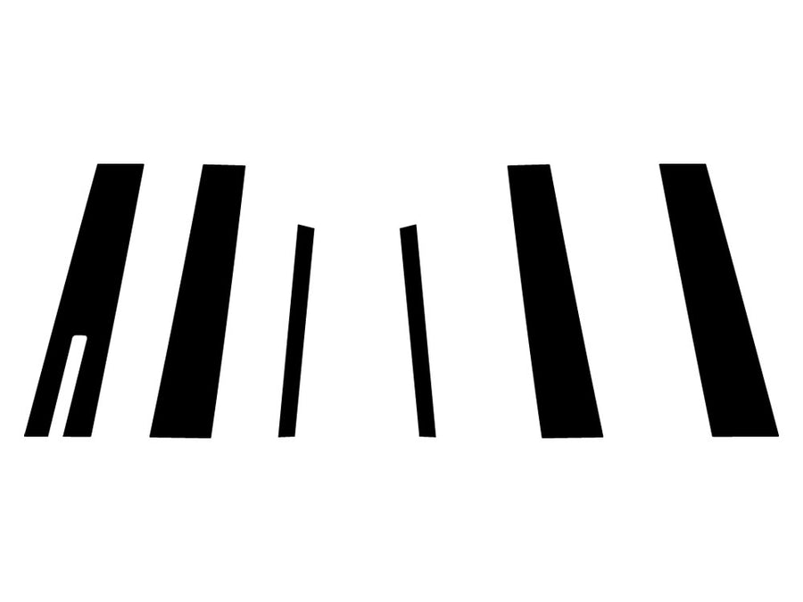 lincoln mks 2009-2016 Carbon Fiber Pillar Trim Diagram