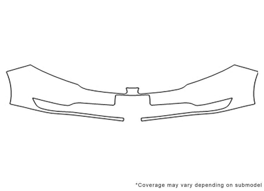 mks 3M Clear Bra Bumper Precut PPF Diagram