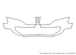 mkt 3M Clear Bra Bumper Precut PPF Diagram