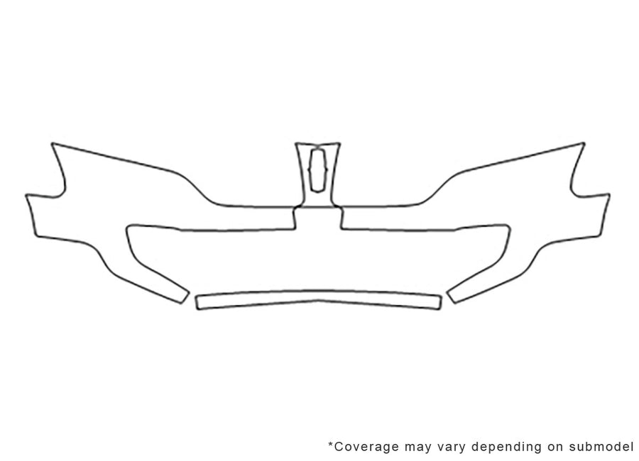 mkt Avery Dennison Clear Bra Bumper Precut PPF Diagram