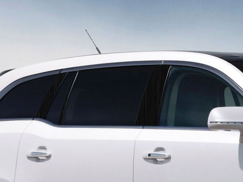 lincoln mkt 2010-2019 Brushed Aluminum Black Pillar Cover Diagram