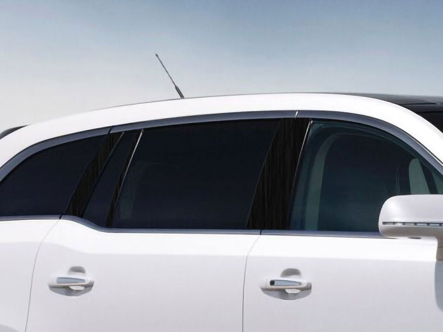 lincoln mkt 2010-2019 Brushed Aluminum Black Pillar Cover Diagram