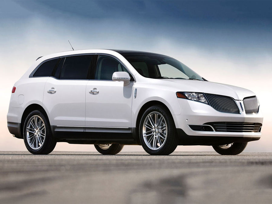 lincoln mkt 2010-2019 Brushed Aluminum Black Pillar Trim