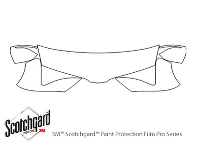 mkt 3M Clear Bra Hood Precut PPF Diagram