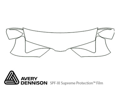 mkt Avery Dennison Clear Bra Hood Precut PPF Diagram