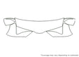 mkt 3M Clear Bra Hood Precut PPF Diagram