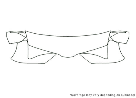 mkt 3M Clear Bra Hood Precut PPF Diagram