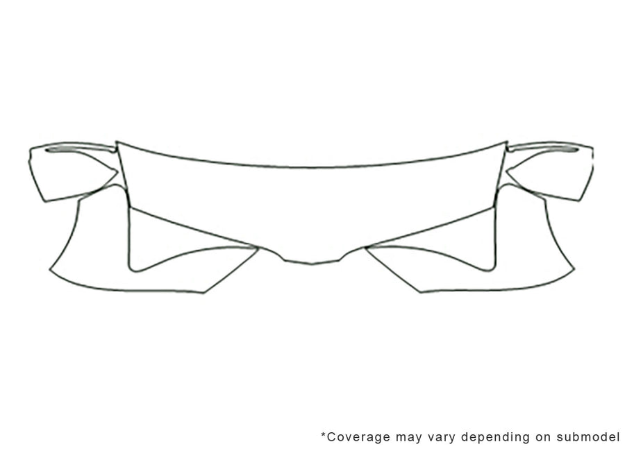 mkt 3M Clear Bra Hood Precut PPF Diagram