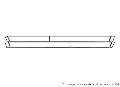 mkx Avery Dennison Clear Bra Door Cup Precut PPF Diagram