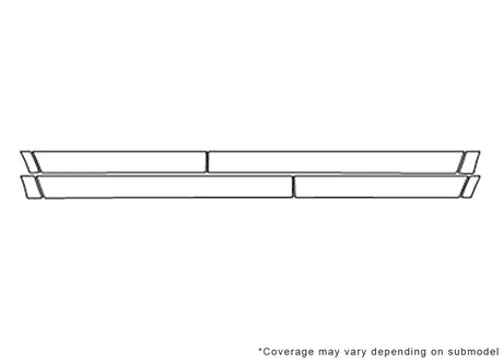 mkx Avery Dennison Clear Bra Door Cup Precut PPF Diagram