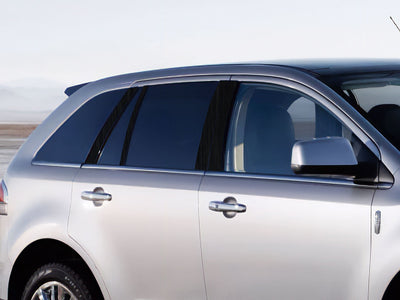 lincoln mkx 2007-2015 Brushed Aluminum Black Pillar Cover Diagram