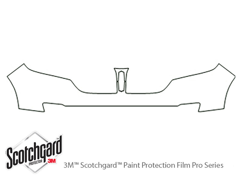 mkx 3M Clear Bra Bumper Precut PPF Diagram