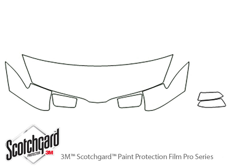 mkx 3M Clear Bra Hood Precut PPF Diagram