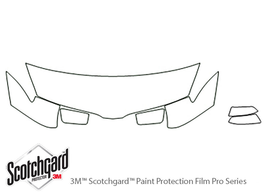 mkx 3M Clear Bra Hood Precut PPF Diagram