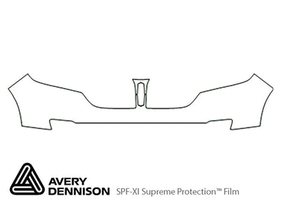 mkx Avery Dennison Clear Bra Bumper Precut PPF Diagram