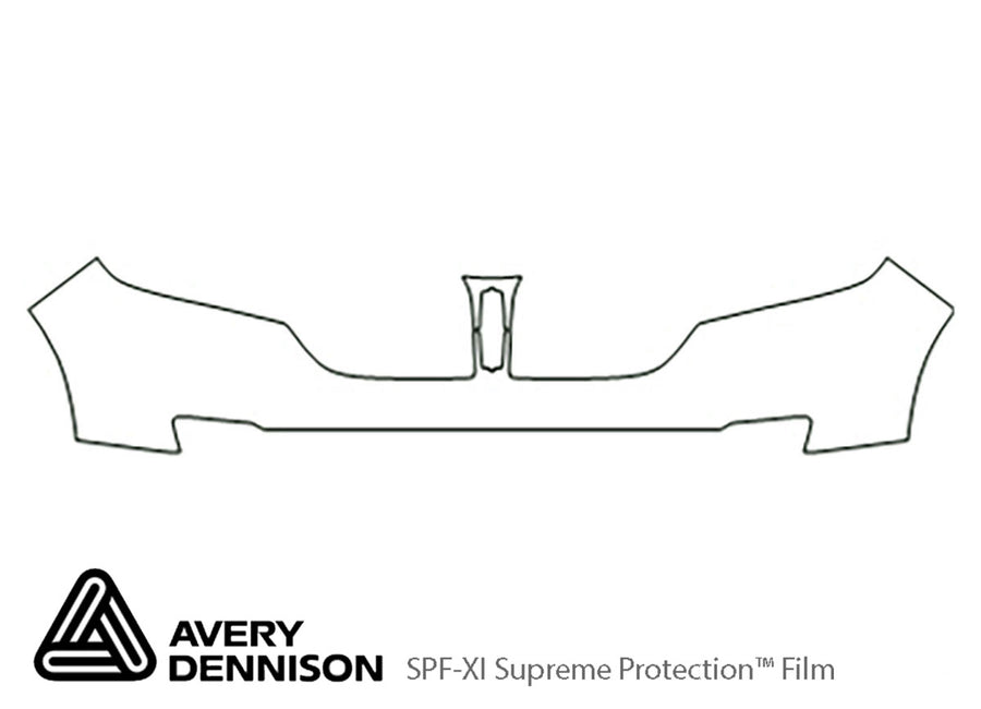 mkx Avery Dennison Clear Bra Bumper Precut PPF Diagram