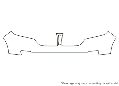 mkx 3M Clear Bra Bumper Precut PPF Diagram