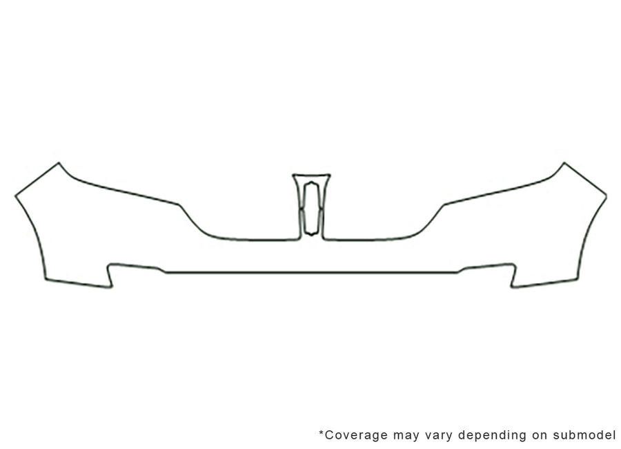 mkx 3M Clear Bra Bumper Precut PPF Diagram