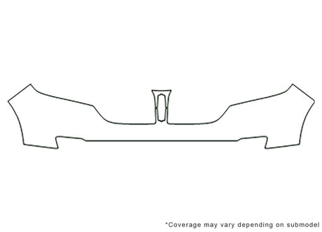 mkx Avery Dennison Clear Bra Bumper Precut PPF Diagram