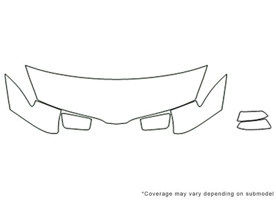 mkx Avery Dennison Clear Bra Hood Precut PPF Diagram