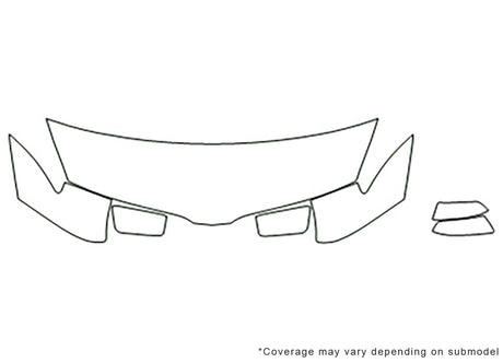 mkx Avery Dennison Clear Bra Hood Precut PPF Diagram