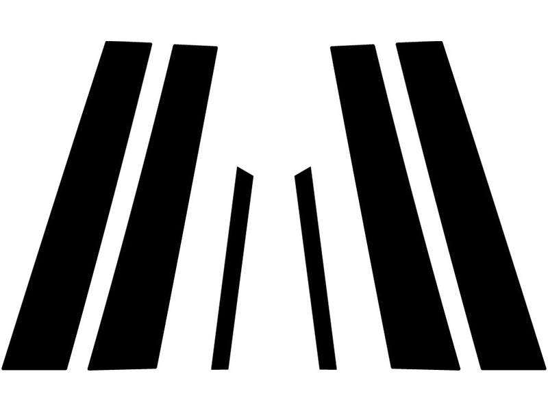 lincoln mkz 2007-2012 Carbon Fiber Pillar Trim Diagram