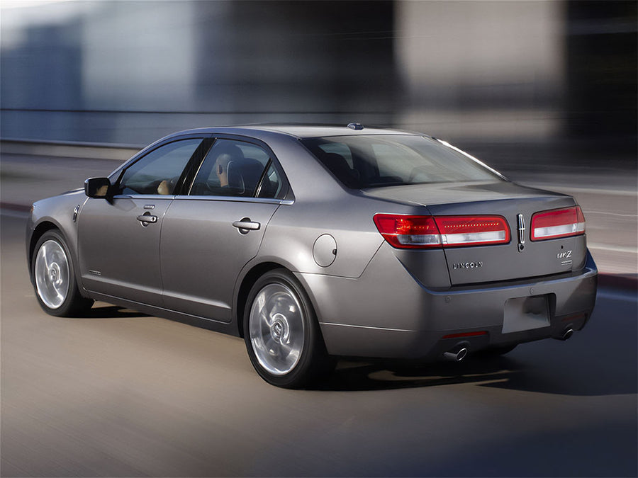 lincoln mkz 2007-2012 Brushed Aluminum Black Pillar Trim