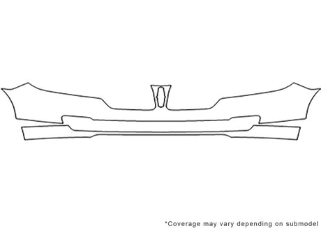 mkz Avery Dennison Clear Bra Bumper Precut PPF Diagram