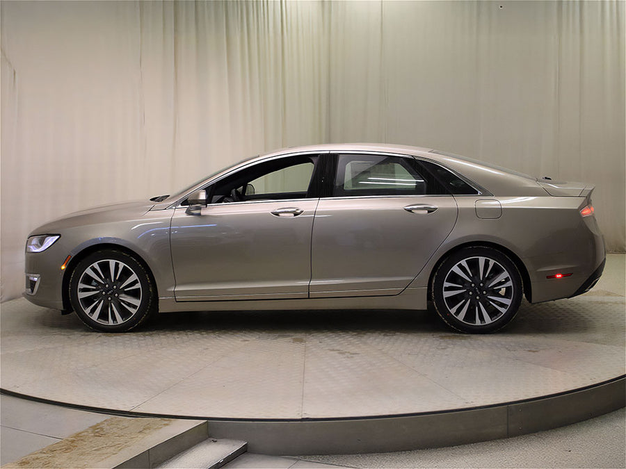 lincoln mkz 2013-2020 (w/ keypad) Brushed Aluminum Black Pillar Trim