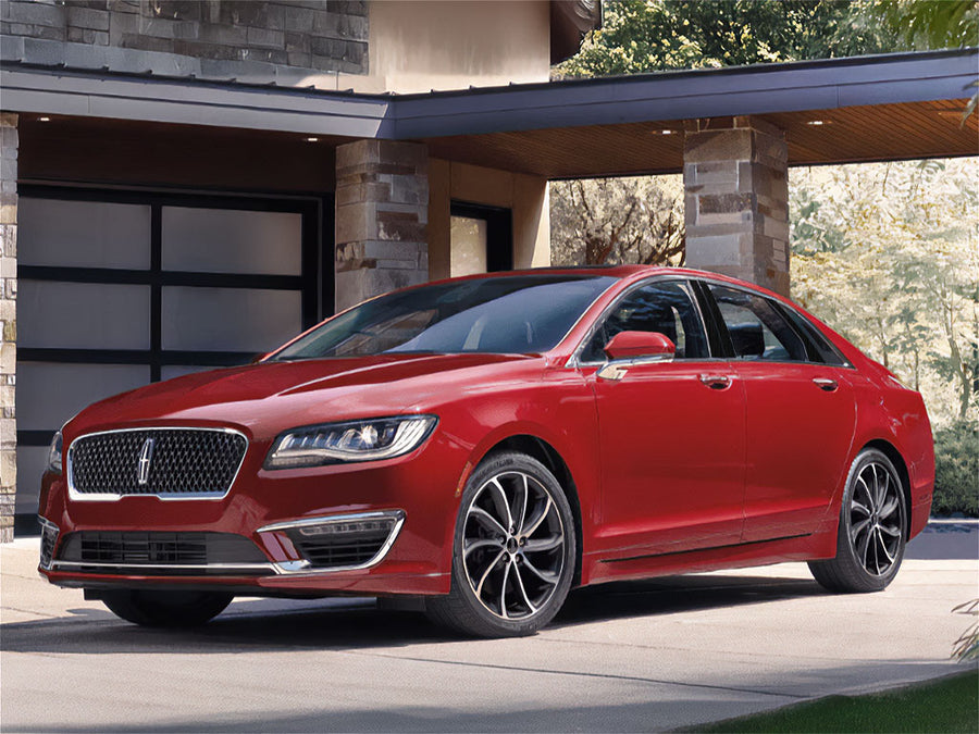 lincoln mkz 2013-2020 Brushed Aluminum Black Pillar Trim