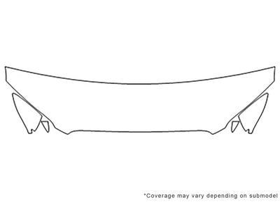 mkz Avery Dennison Clear Bra Hood Precut PPF Diagram