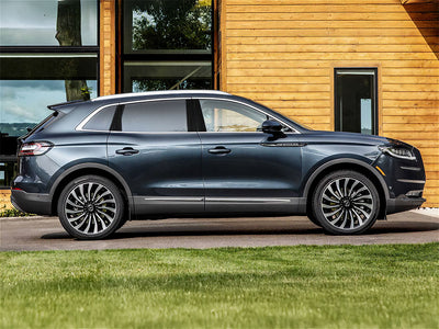 lincoln nautilus 2019-2023 Brushed Aluminum Black Pillar Trim