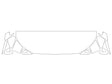 nautilus 3M Clear Bra Hood Precut PPF Diagram