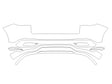 nautilus Avery Dennison Clear Bra Door Cup Precut PPF Diagram