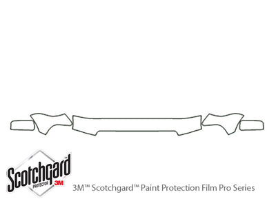 navigator 3M Clear Bra Hood Precut PPF Diagram