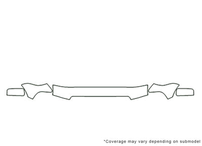 navigator 3M Clear Bra Hood Precut PPF Diagram