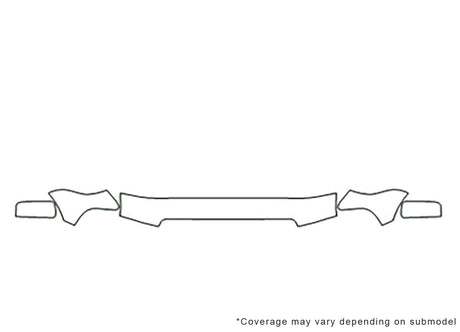 navigator 3M Clear Bra Hood Precut PPF Diagram