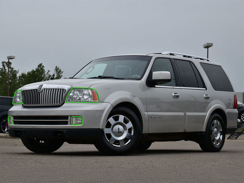 lincoln navigator 2005-2006 Headlight Protection Installation Location