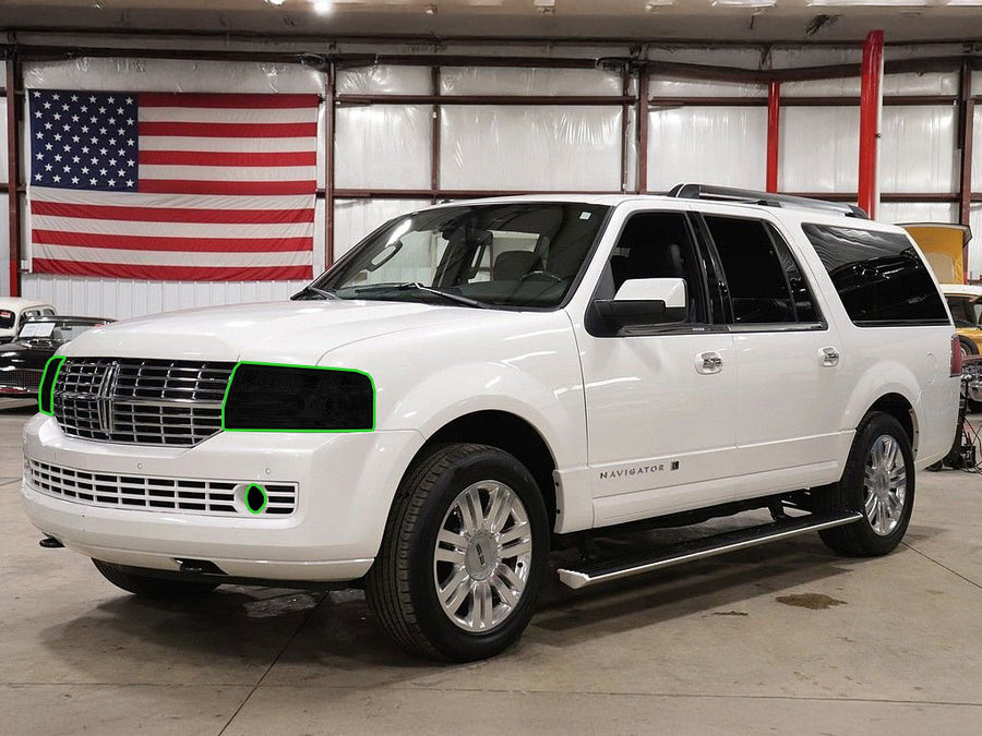 lincoln navigator 2007-2014 Headlight Tint Location
