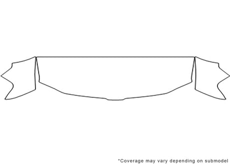 navigator 3M Clear Bra Hood Precut PPF Diagram
