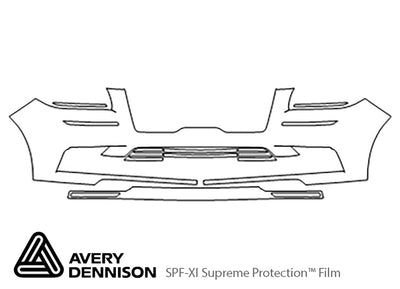 navigator Avery Dennison Clear Bra Bumper Precut PPF Diagram