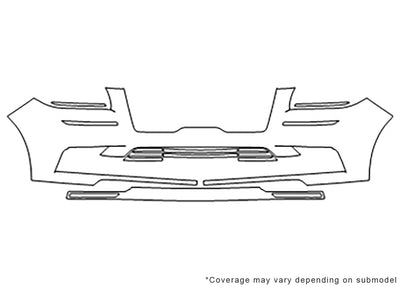 navigator 3M Clear Bra Bumper Precut PPF Diagram