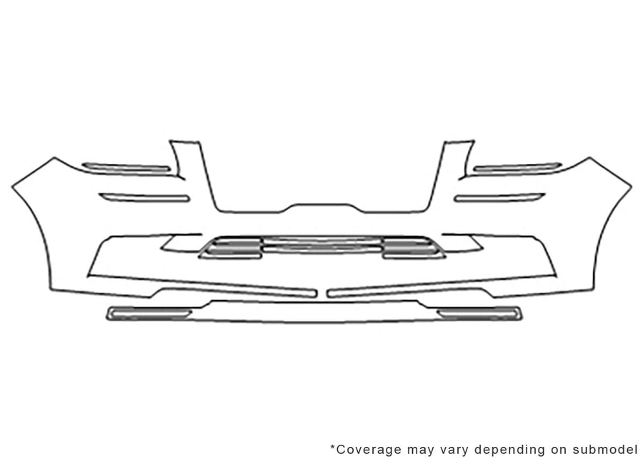 navigator 3M Clear Bra Bumper Precut PPF Diagram