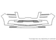 navigator Avery Dennison Clear Bra Bumper Precut PPF Diagram