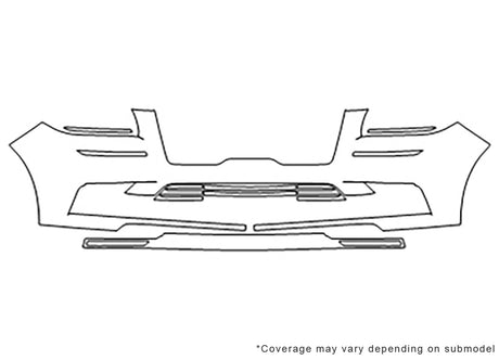 navigator Avery Dennison Clear Bra Bumper Precut PPF Diagram