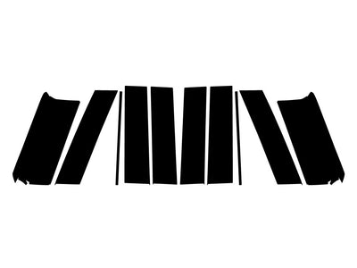 lincoln navigator 2018-2024 Gloss Black Pillar Trim
