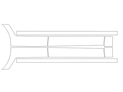 navigator Avery Dennison Clear Bra Door Cup Precut PPF Diagram