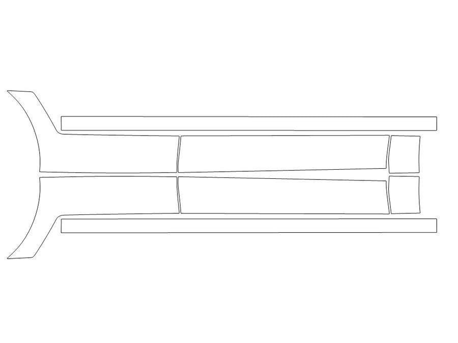 navigator Avery Dennison Clear Bra Door Cup Precut PPF Diagram