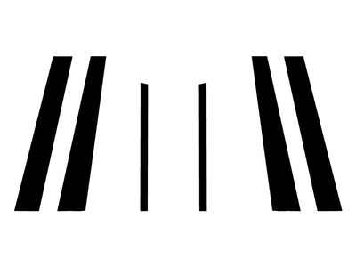 lincoln town car 1998-2011 Carbon Fiber Pillar Trim Diagram