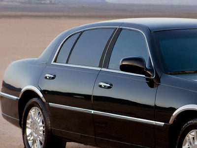 lincoln town car 1998-2011 Gloss Black Pillar Cover Diagram